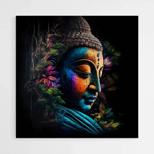 Tableau Bouddha Coloré