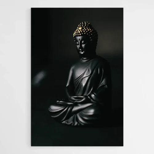 Tableau Bouddha Noir et Or