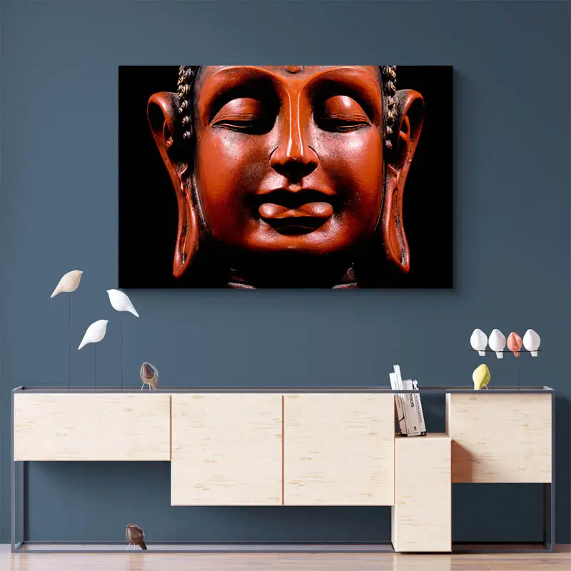 Tableau Bouddha Rouge