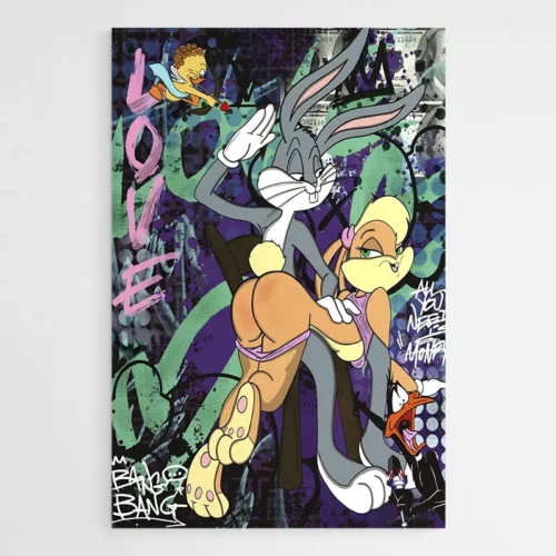 Tableau Bugs Bunny Graffiti