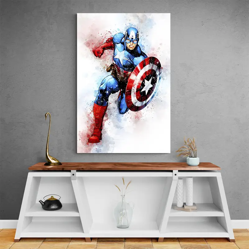 Tableau Captain America Chambre Enfant