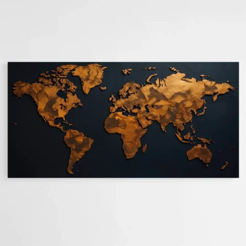Tableau Carte du Monde Design
