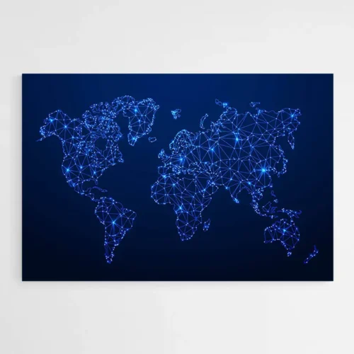 Tableau Carte du Monde Moderne