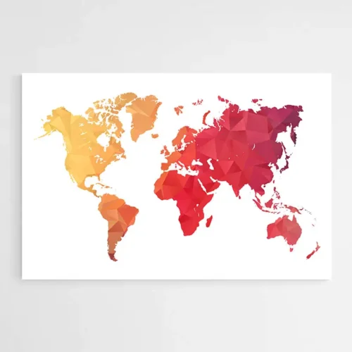 Tableau Carte du Monde Originale