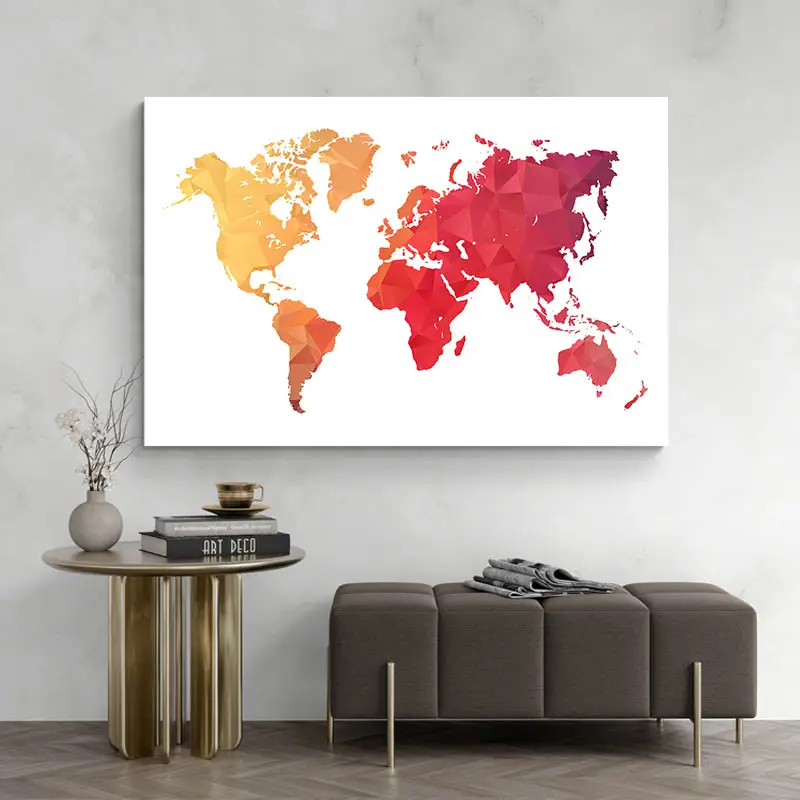 Tableau Carte du Monde Originale