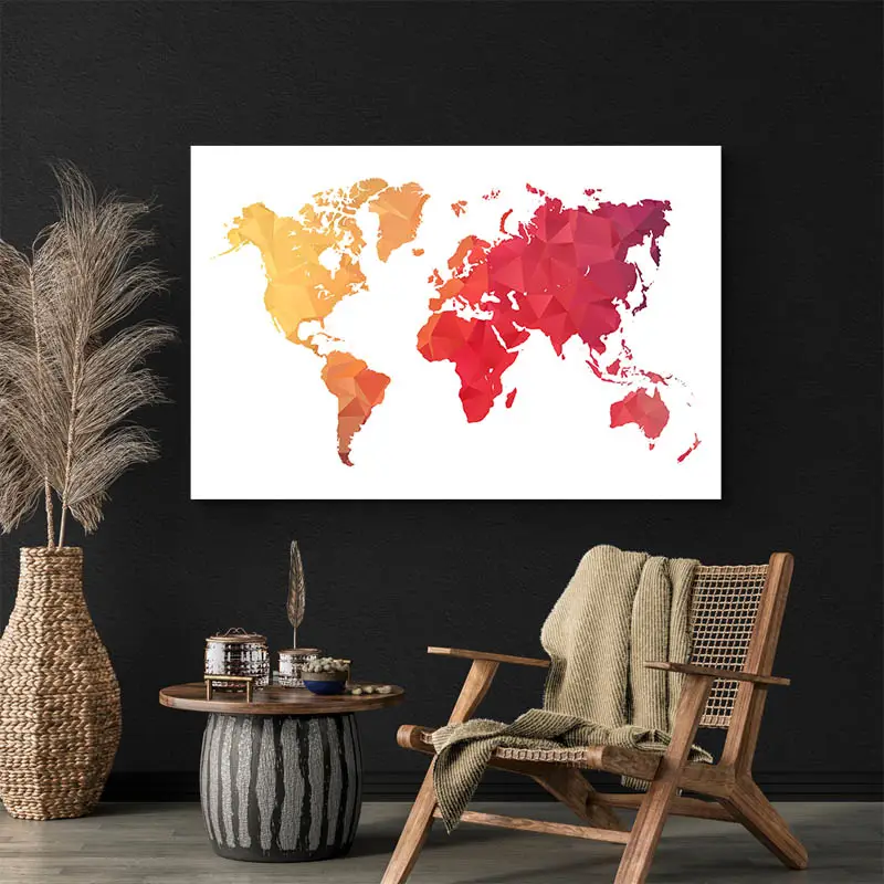 Tableau Carte du Monde Originale