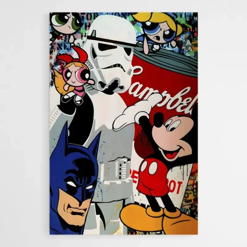 Tableau Cartoons Pop Art