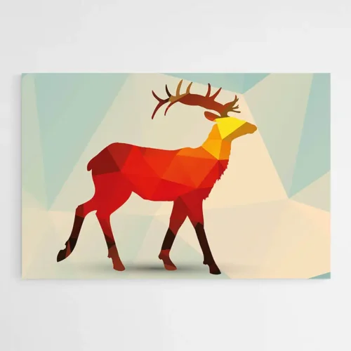 Tableau Cerf Coloré
