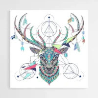 Tableau Cerf Couleur