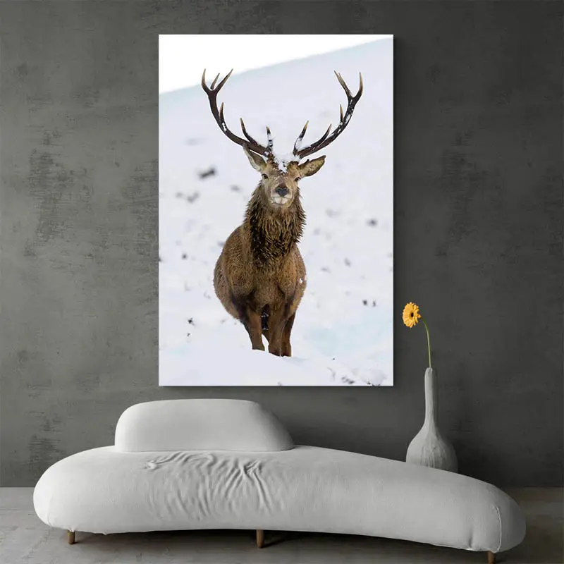 Tableau Cerf dans la Neige