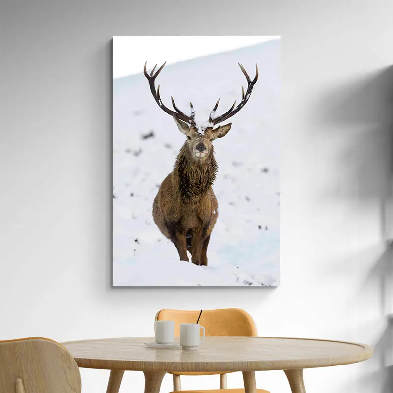 Tableau Cerf dans la Neige