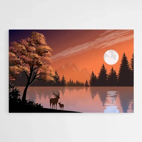 Tableau Cerf Moderne