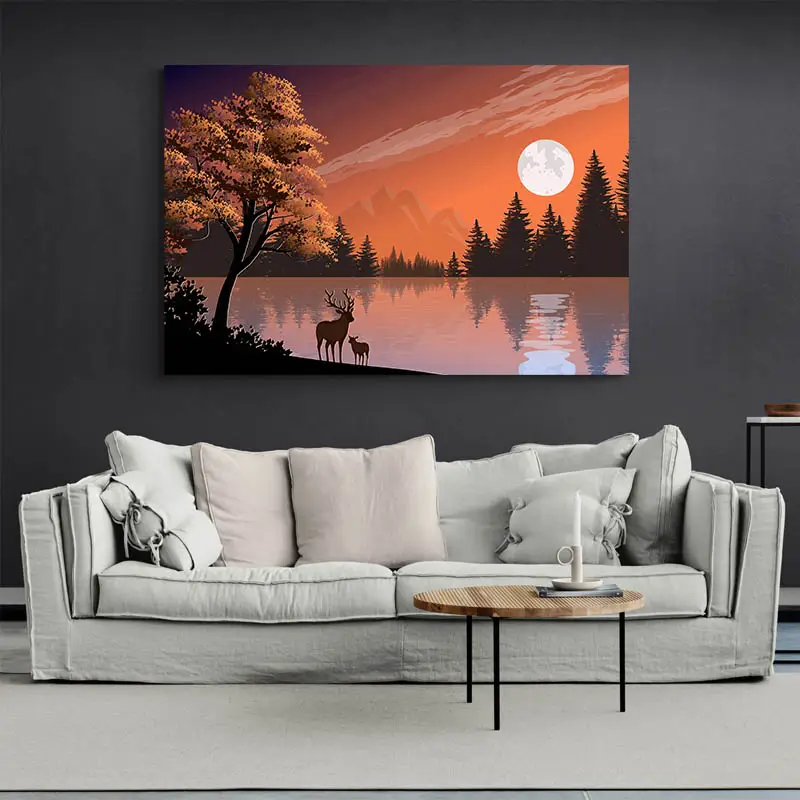 Tableau Cerf Moderne