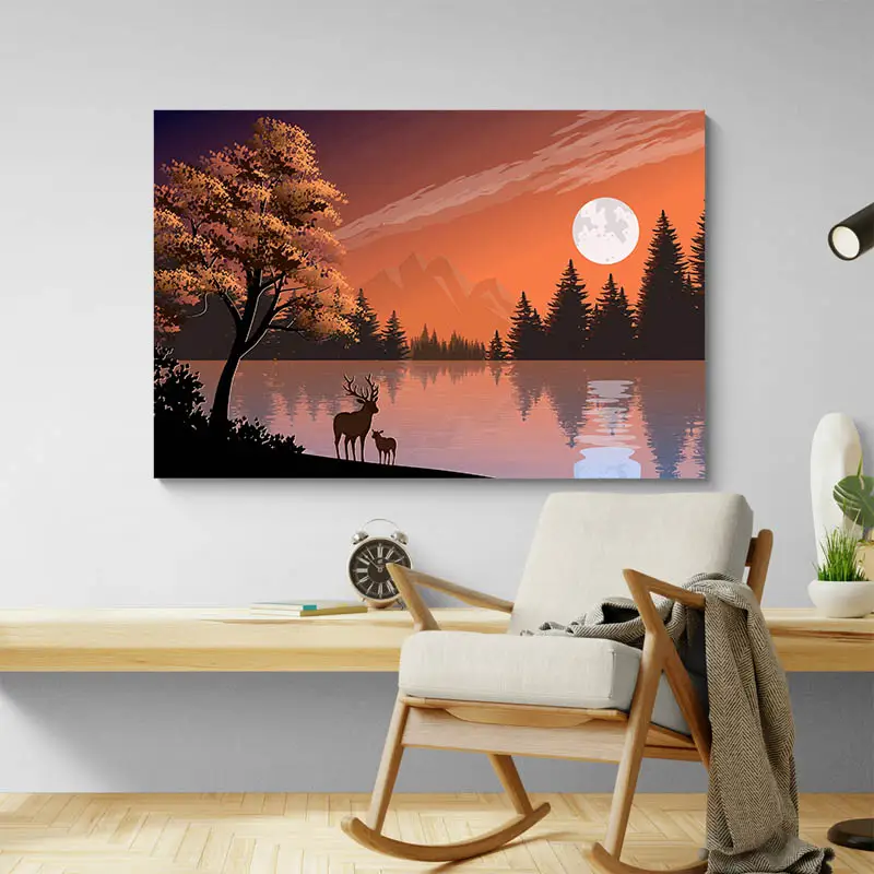 Tableau Cerf Moderne