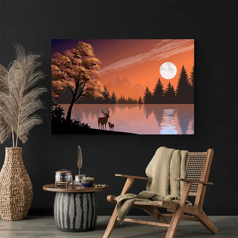 Tableau Cerf Moderne