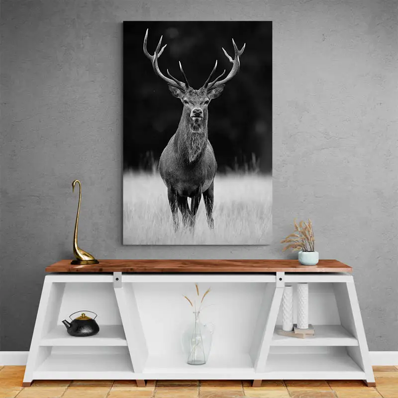 Tableau Cerf Noir