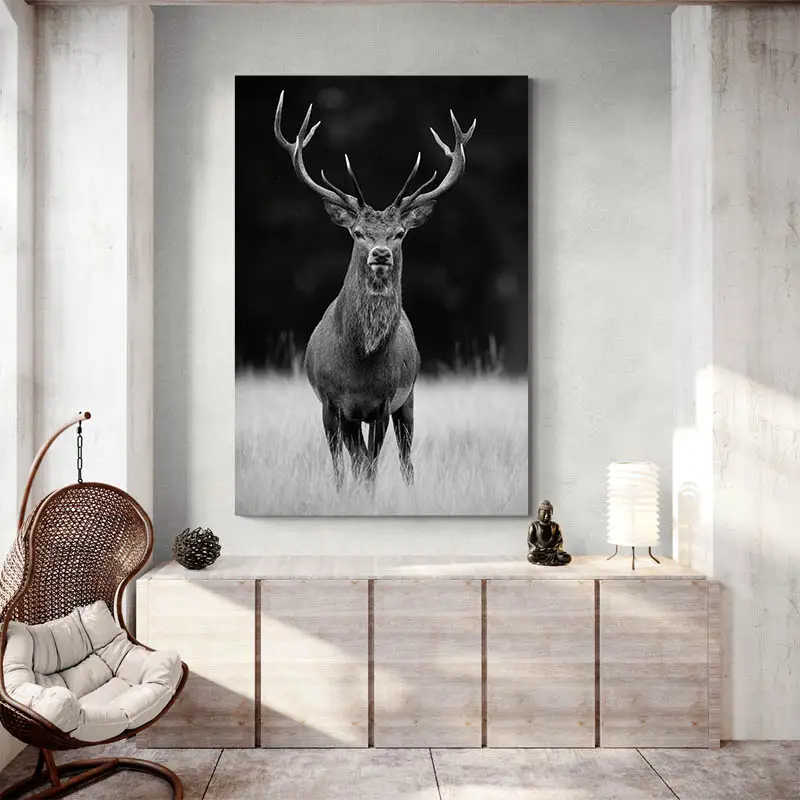 Tableau Cerf Noir