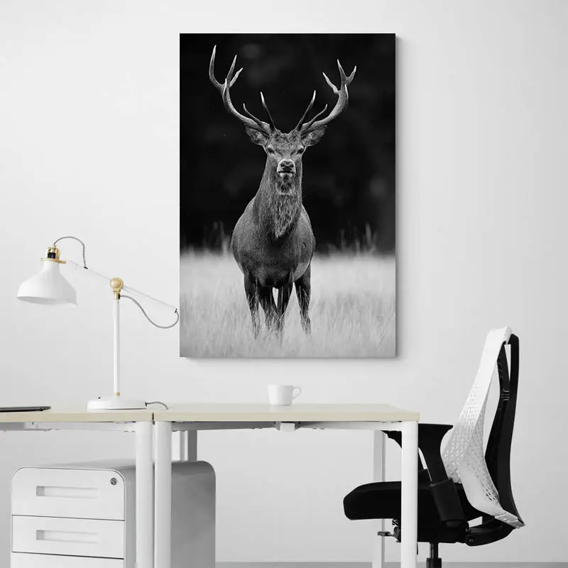 Tableau Cerf Noir