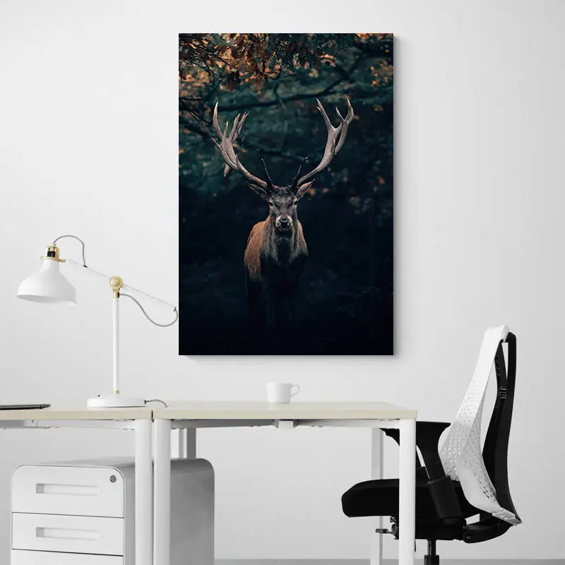 Tableau Cerf Noir