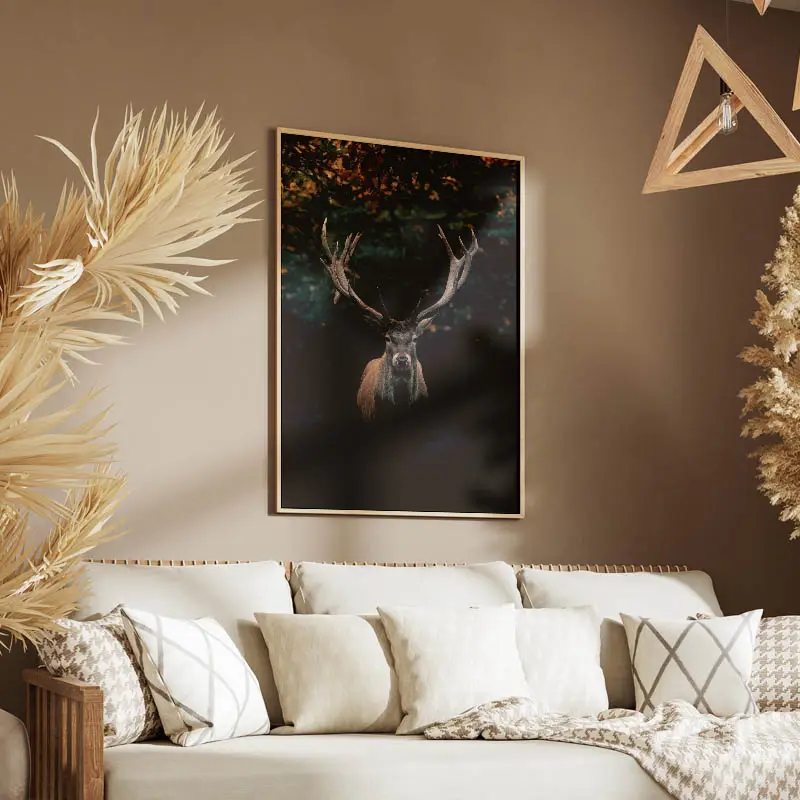 Tableau Cerf Noir