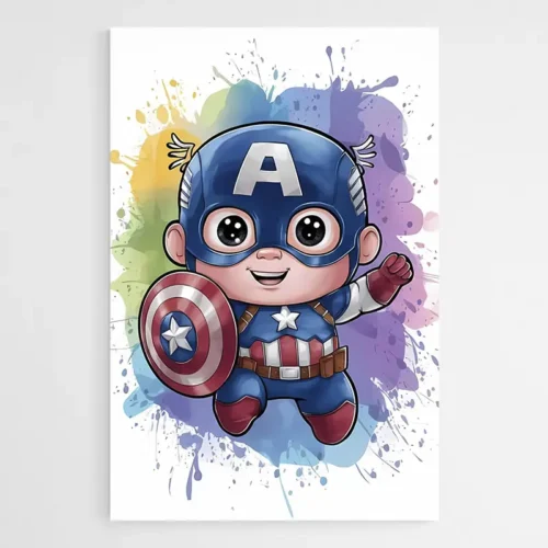 Tableau Chambre Enfant Captain America
