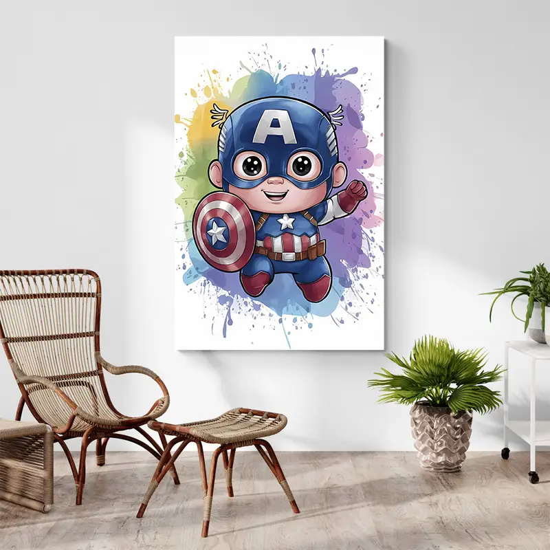 Tableau Chambre Enfant Captain America