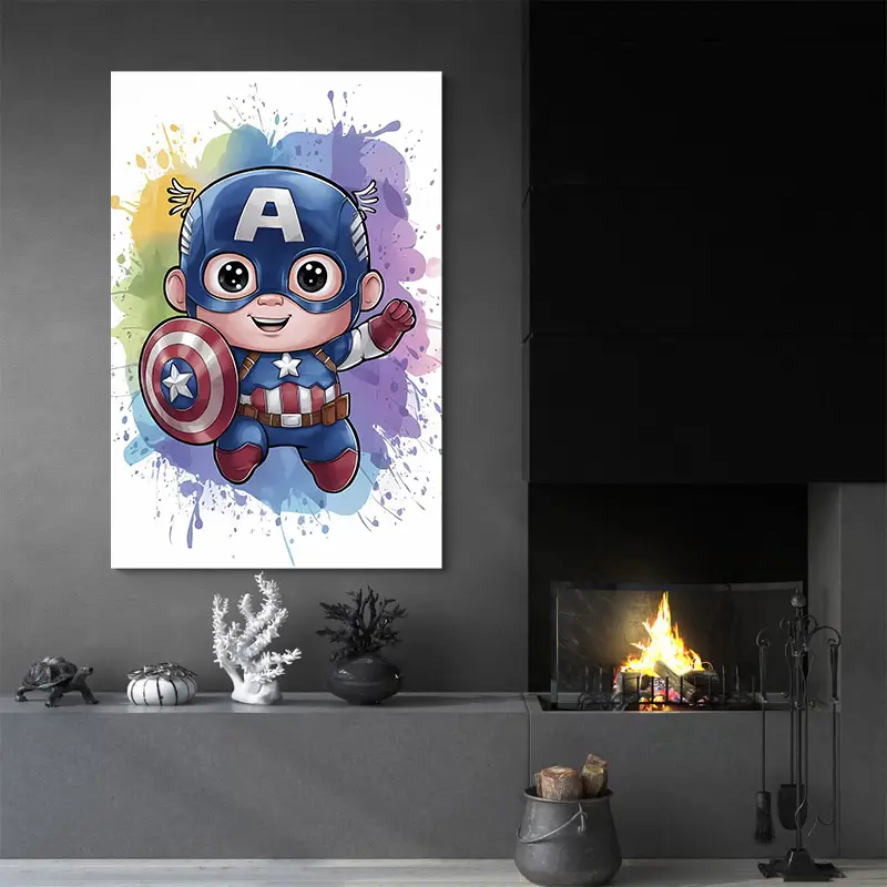 Tableau Chambre Enfant Captain America