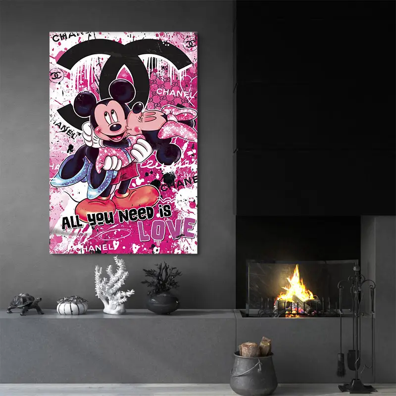 Tableau Chanel Mickey Minnie