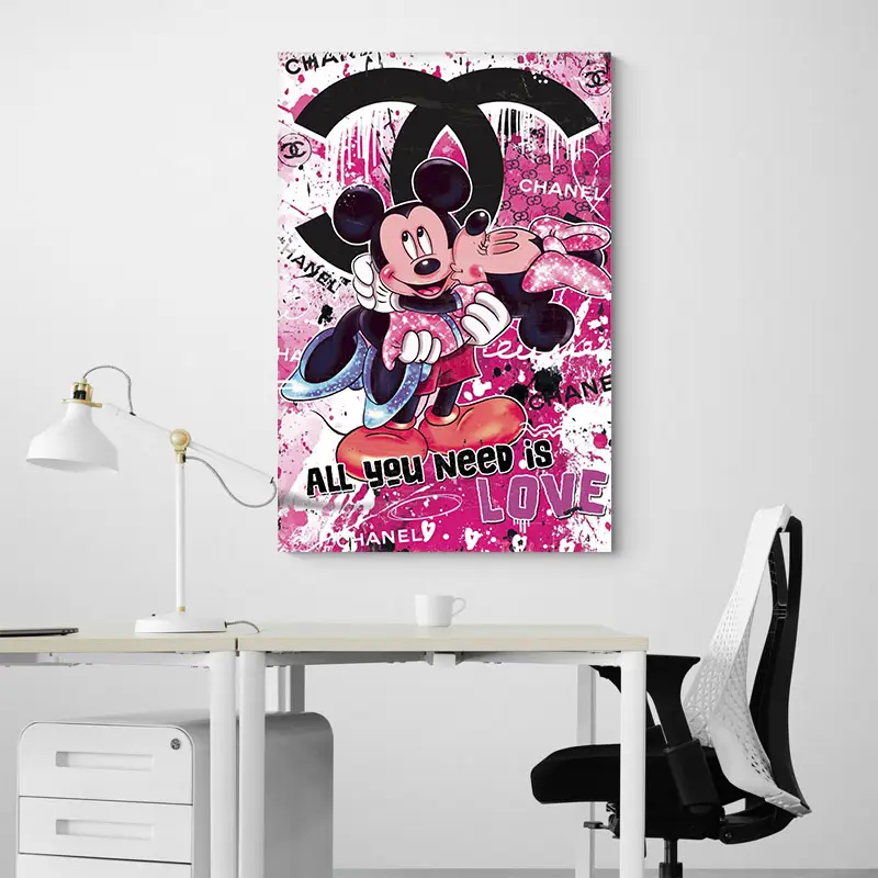 Tableau Chanel Mickey Minnie