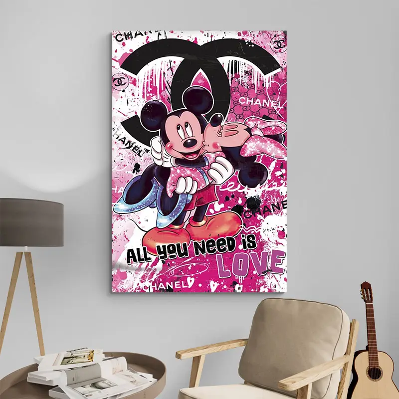 Tableau Chanel Mickey Minnie