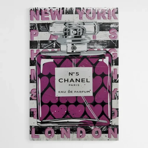 Tableau Chanel Parfum Coeur Pop Art