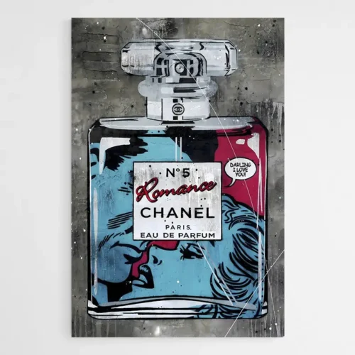 Tableau Chanel Parfum Pop Art Amoureux