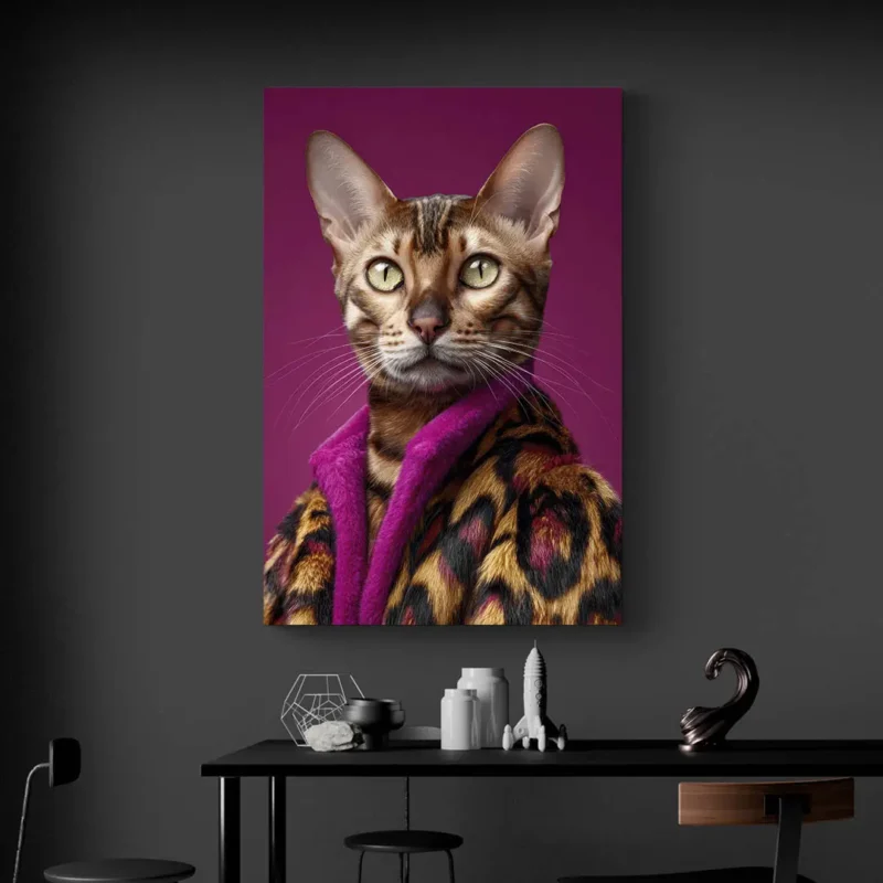 Tableau chat bengal