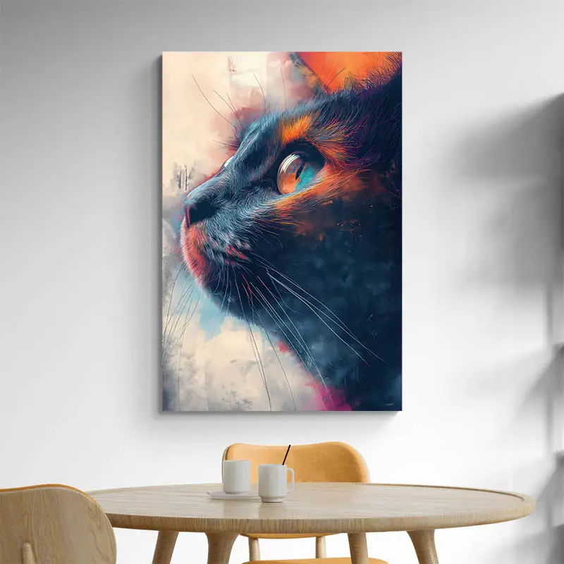 Tableau Chat Coloré