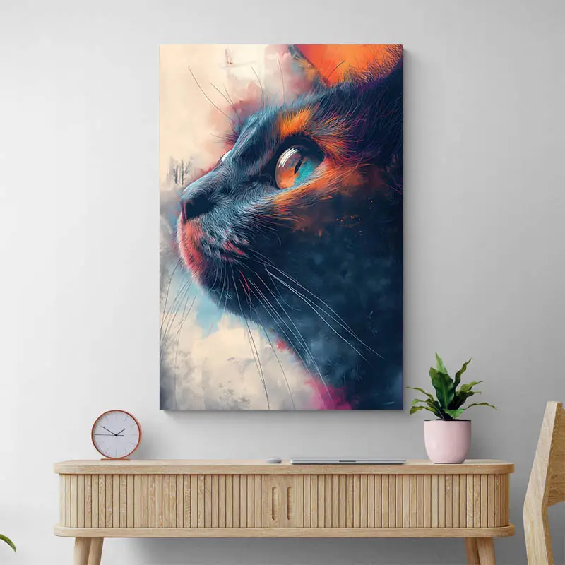 Tableau Chat Coloré