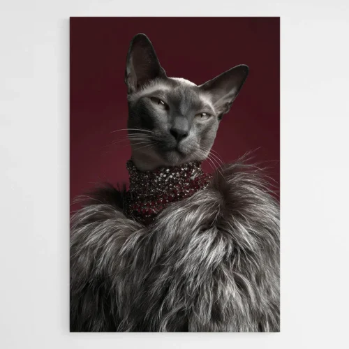 Tableau chat élégant mode