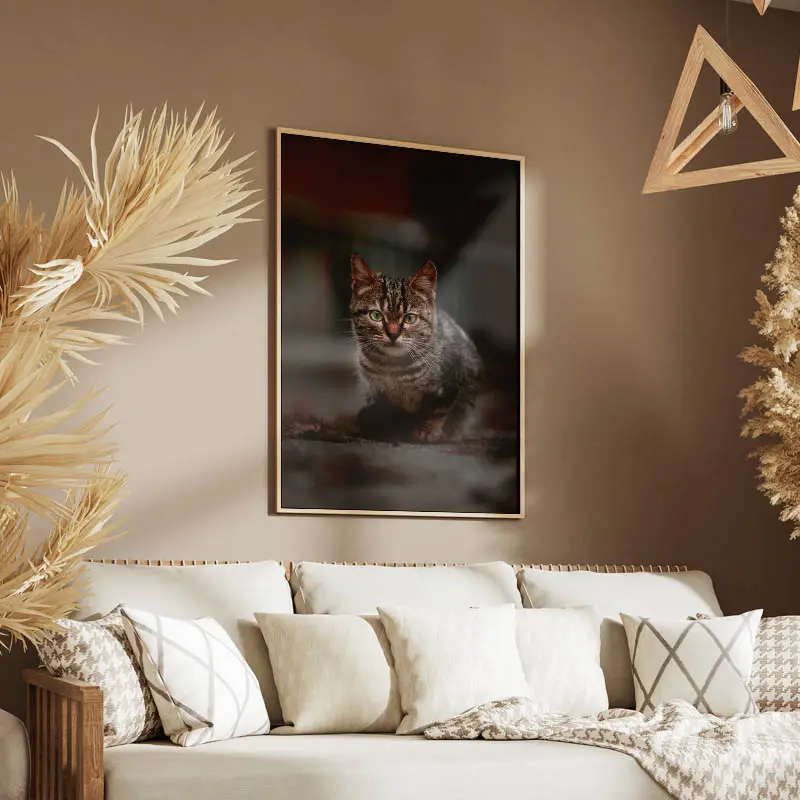 Tableau Chat Gris