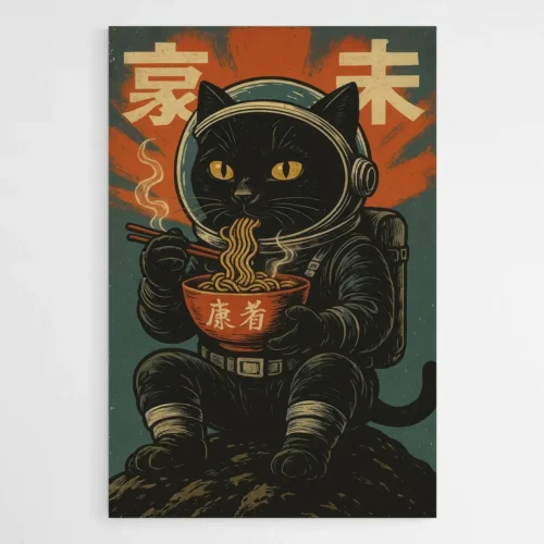 Tableau chat japonais