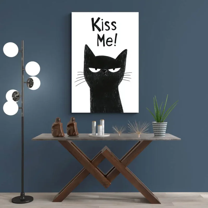 Tableau chat mignon