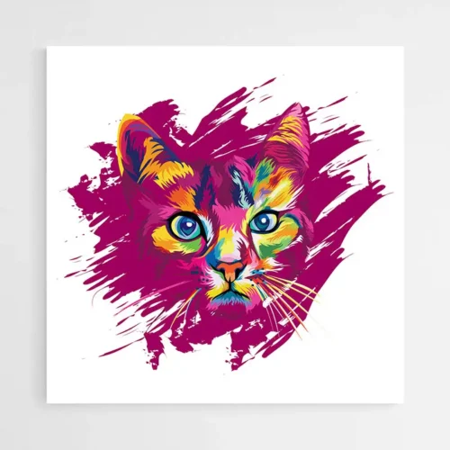 Tableau Chat Moderne