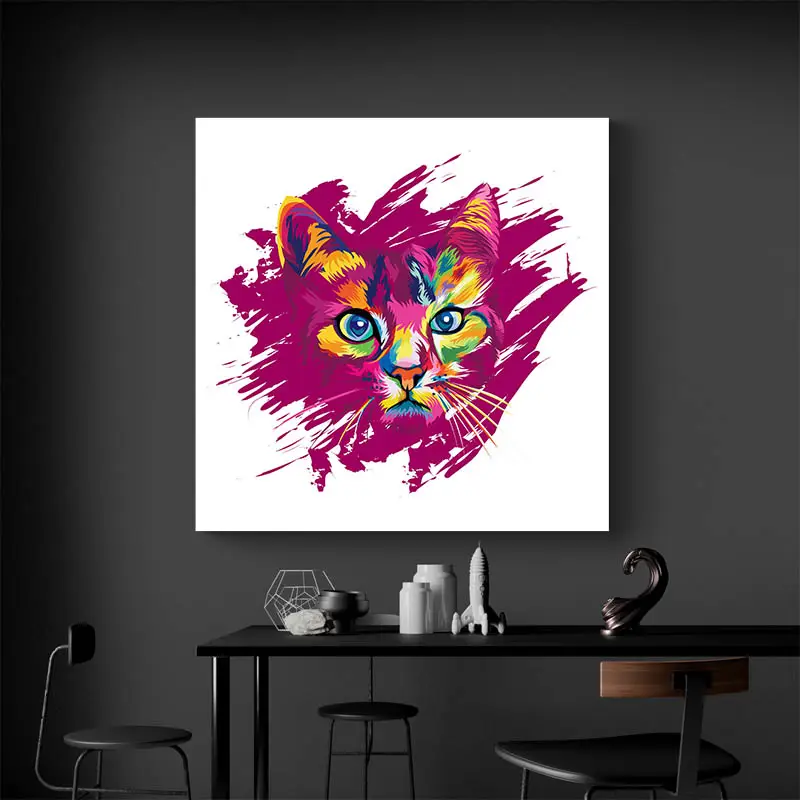 Tableau Chat Moderne