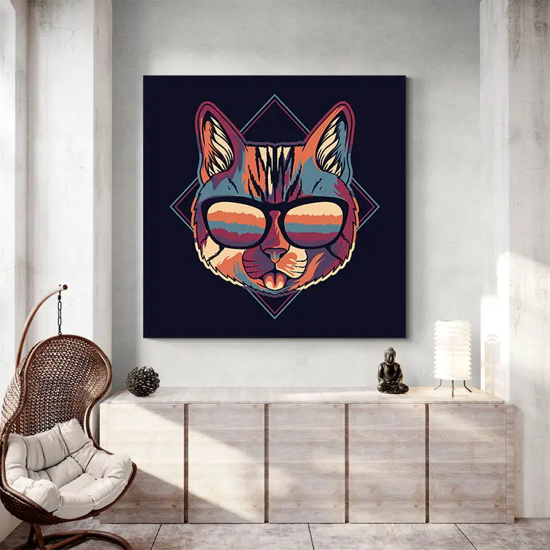 Tableau Chat Stylisé