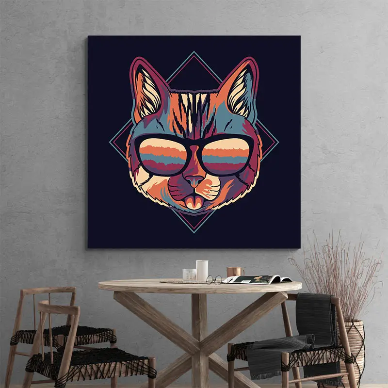 Tableau Chat Stylisé