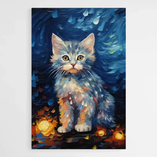 Tableau Chaton Maine Coon