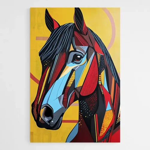 Tableau Cheval Pop Art