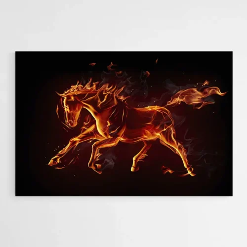 Tableau Cheval Rouge