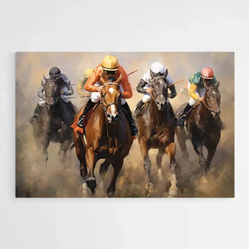 Tableau Chevaux de Course