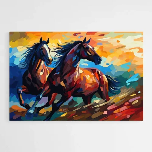 Tableau Chevaux Stylisés