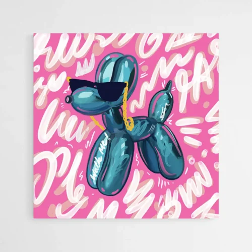 Tableau chien ballon