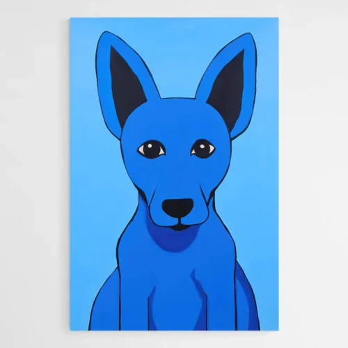 Tableau Chien Bleu